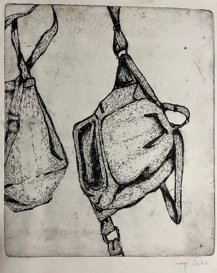 The Satchel - Etching Print - 40 x 30